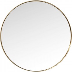 Mirror Curve Round Brass Ø100cm Kare Design