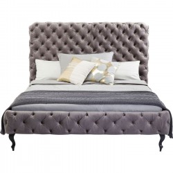 Bed Desire High Silver Grey 180x200 cm Kare Design