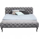 Bed Desire Velvet Silver Grey 200x200cm Kare Design