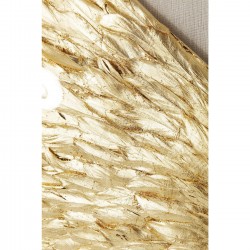 Wall Decoration Wings Gold White 120x120cm Kare Design