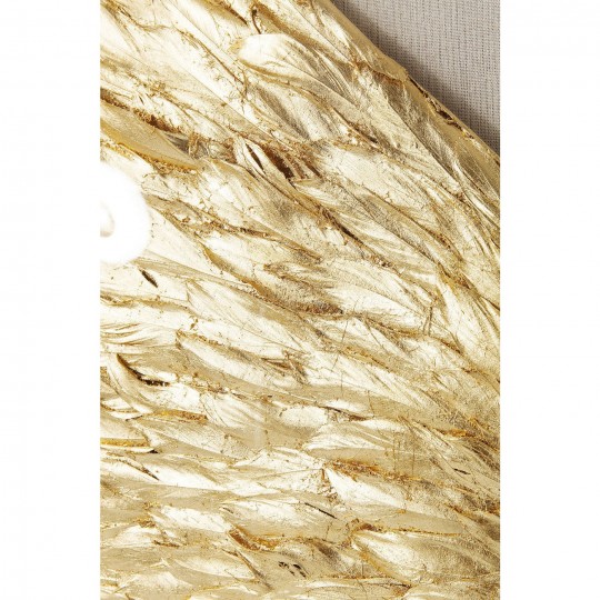 Wall Decoration Wings Gold White 120x120cm Kare Design