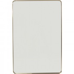 Mirror Curve Rectangular Brass 120x80cm Kare Design