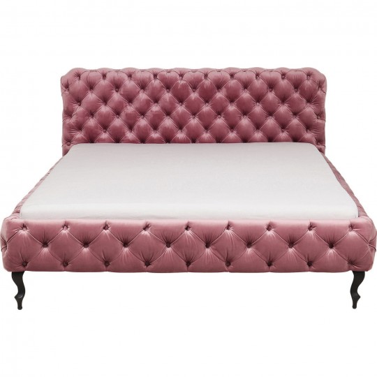 Cama Desire em veludo Malva 180x200cm Cama Desire em veludo Malva 180x200cm