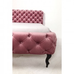 Bed Desire Velvet Mauve 160x200cm Kare Design
