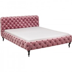 Bed Desire Velvet Mauve 160x200cm Kare Design