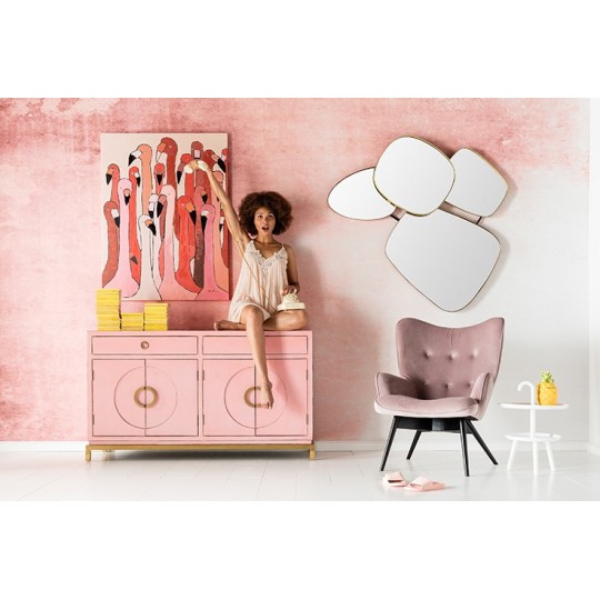 Tela a Óleo Flamingo Meeting 120x90cm