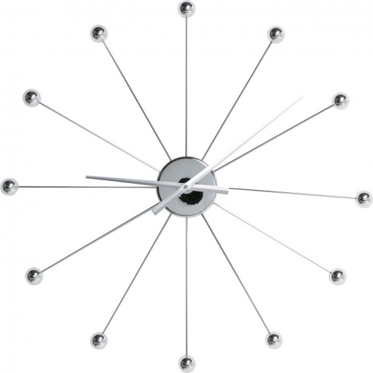 Wall Clock Like Umbrella Balls Chrome Kare Design