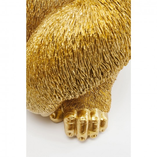 Deco Figurine Monkey Gorilla Side Medium Gold Kare Design Deco Figurine Monkey Gorilla Side Medium Gold Kare Design
