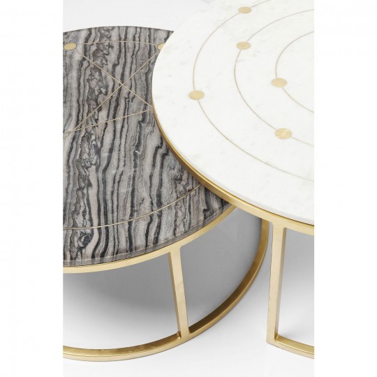 Side Table Mystic Round (2/Set) Ø90cm Kare Design