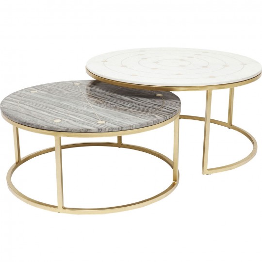 Side Table Mystic Round (2/Set) Ø90cm Kare Design