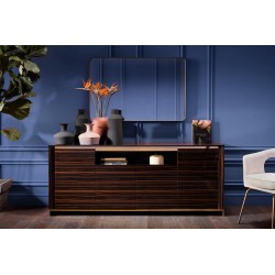 Espelho Curve Rectangular Dourado 120x80cm