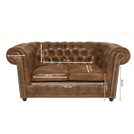 Sofá Cambridge 2 lug. Vintage Smart Sofá Cambridge 2 lug. Vintage Smart