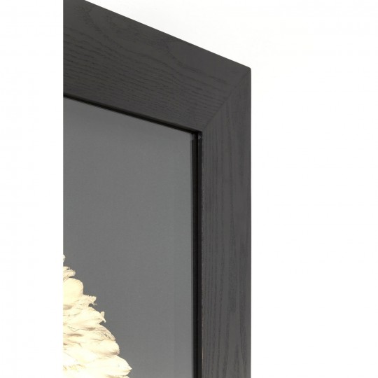 Quadro c/ moldura Dourado Snail 120x120cm Quadro c/ moldura Dourado Snail 120x120cm