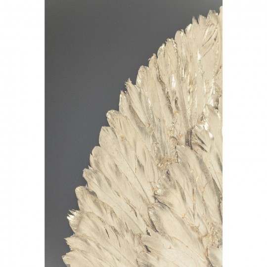 Quadro c/ moldura Dourado Snail 120x120cm Quadro c/ moldura Dourado Snail 120x120cm