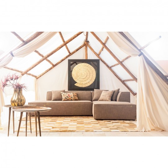 Quadro c/ moldura Dourado Snail 120x120cm Quadro c/ moldura Dourado Snail 120x120cm