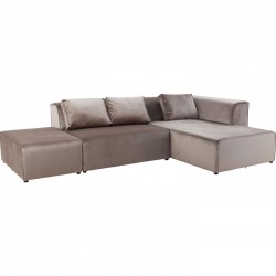 Sofa Infinity Velvet Taupe Right Kare Design