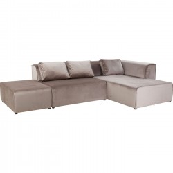Sofa Infinity Velvet Taupe Right Kare Design