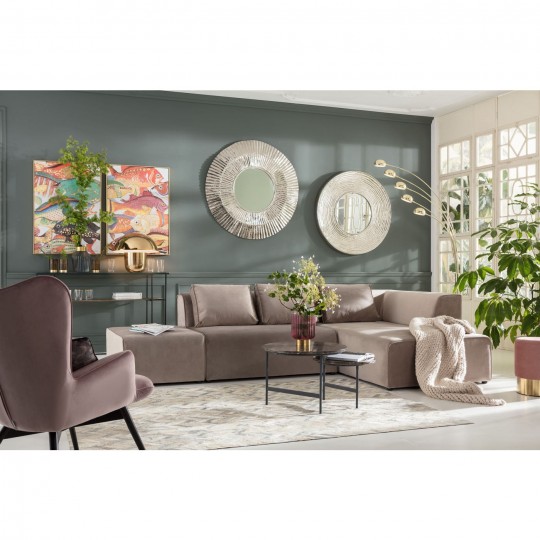 Sofa Infinity Velvet Taupe Right Kare Design Sofa Infinity Velvet Taupe Right Kare Design