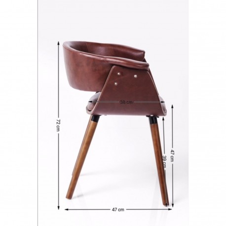 Chair with Armrest Nougat Kare Design