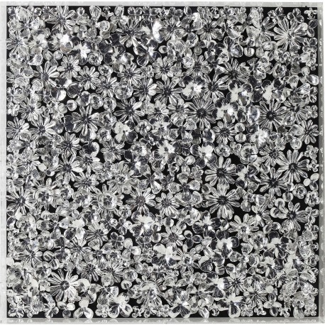 Deco Frame Silver Flower 100x100cm Kare Design Deco Frame Silver Flower 100x100cm Kare Design