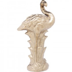 Deco Figurine Flamingo Front Gold Kare Design