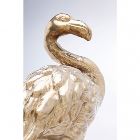 Deco Figurine Flamingo Front Gold Kare Design