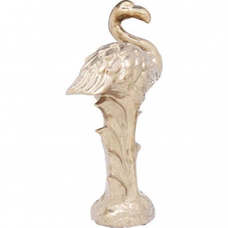 Deco Figurine Flamingo Front Gold Kare Design
