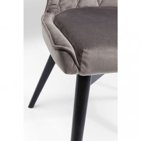 Chair Black Marshall Velvet Grey Kare Design Chair Black Marshall Velvet Grey Kare Design