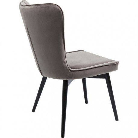Chair Black Marshall Velvet Grey Kare Design Chair Black Marshall Velvet Grey Kare Design