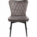 Chair Black Marshall Velvet Grey Kare Design