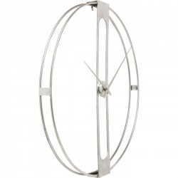 Wall Clock Clip Silver Ø60cm Kare Design