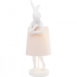 Candeeiro de Mesa Animal Rabbit Branco-61599 (4)