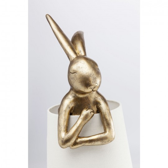 Table Lamp Animal Rabbit Gold Kare Design