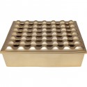 Ashtray Soho Square Brass 25x25cm Kare Design