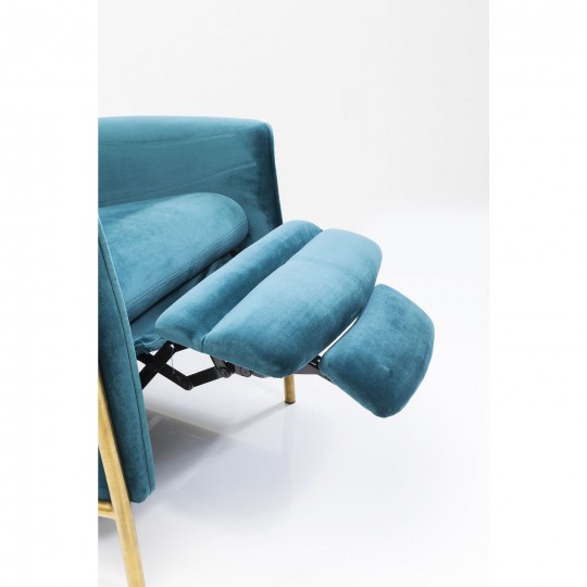Relax Chair Lazy Velvet Blue Kare Design