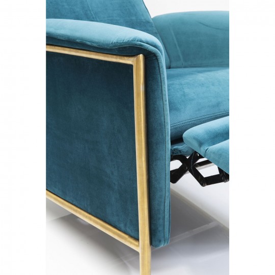 Relax Chair Lazy Velvet Blue Kare Design