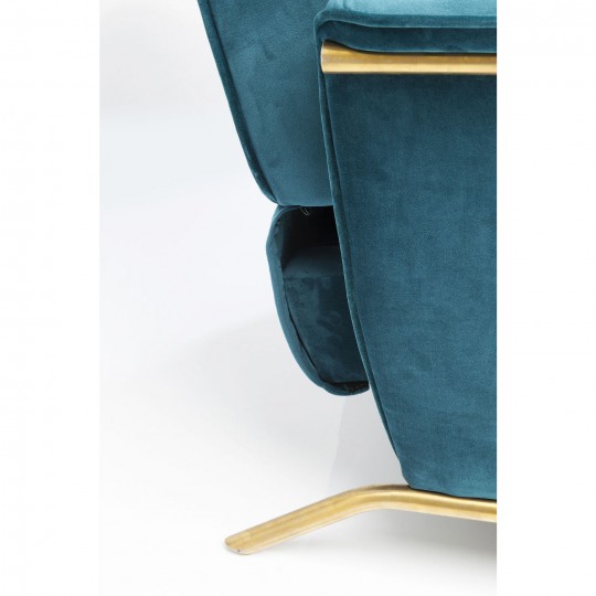 Relax Chair Lazy Velvet Blue Kare Design