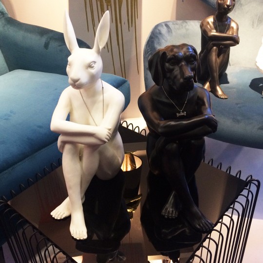 Deco Figurine Gangster Dog Black Kare Design