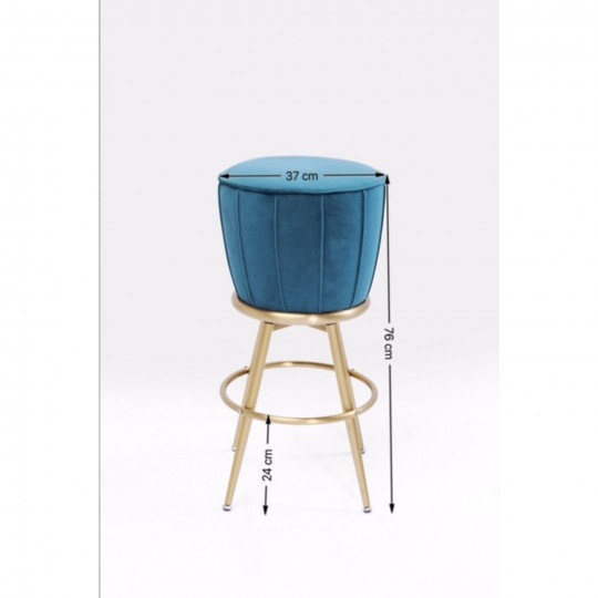 Bar Stool After Work Gold Kare Design