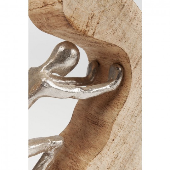 Peça Decorativa Man In Log