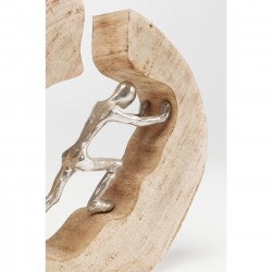 Peça Decorativa Man In Log