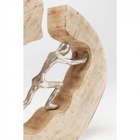 Peça Decorativa Man In Log