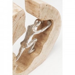 Peça Decorativa Man In Log