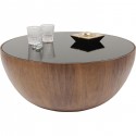 Coffee Table Tear Drops Walnut Ø80cm Kare Design