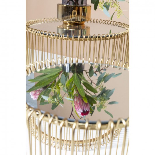 Mesa de Apoio Wire Brass (conj.2) Ø44cm Mesa de Apoio Wire Brass (conj.2) Ø44cm