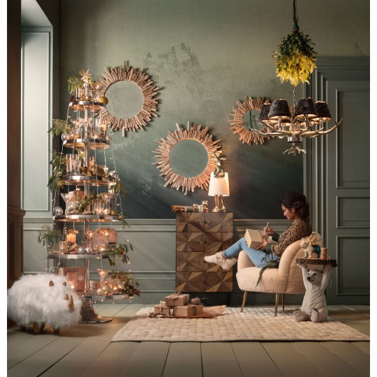 Mirror Legno Ø82cm Kare Design Mirror Legno Ø82cm Kare Design