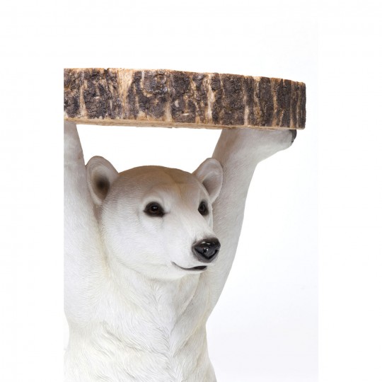 Mesa de Apoio Animal Polar Bear Ø37cm Mesa de Apoio Animal Polar Bear Ø37cm