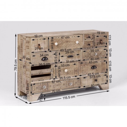 Dresser Puro 14 Drawers Kare Design Dresser Puro 14 Drawers Kare Design