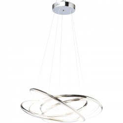 Pendant Lamp Saturn LED Chrome Big Kare Design