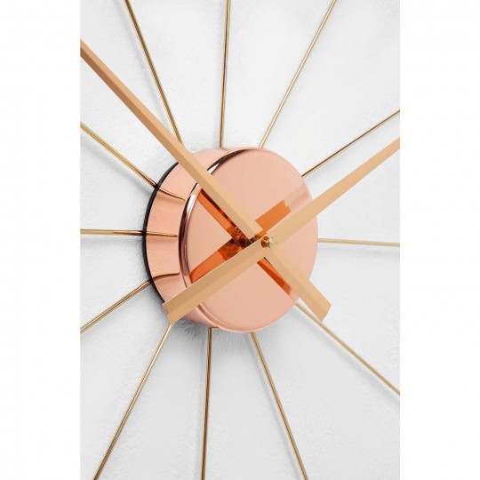Wall Clock Like Umbrella Rose Gold Kare Design Wall Clock Like Umbrella Rose Gold Kare Design